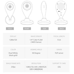 1080P HD Wireless Mini Security WiFi Camera - Wize - Z