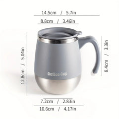 16.91oz Stainless Steel Vacuum Insulated Coffee Mug with Lid: Double - Walled - Wize - Z