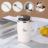 18.6oz Large Capacity 304 Stainless Steel Mug Tea Filter Double Layer Anti - Scalding - Wize - Z