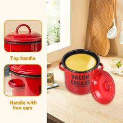 1pc Enamel Pot with Lid - Wize - Z