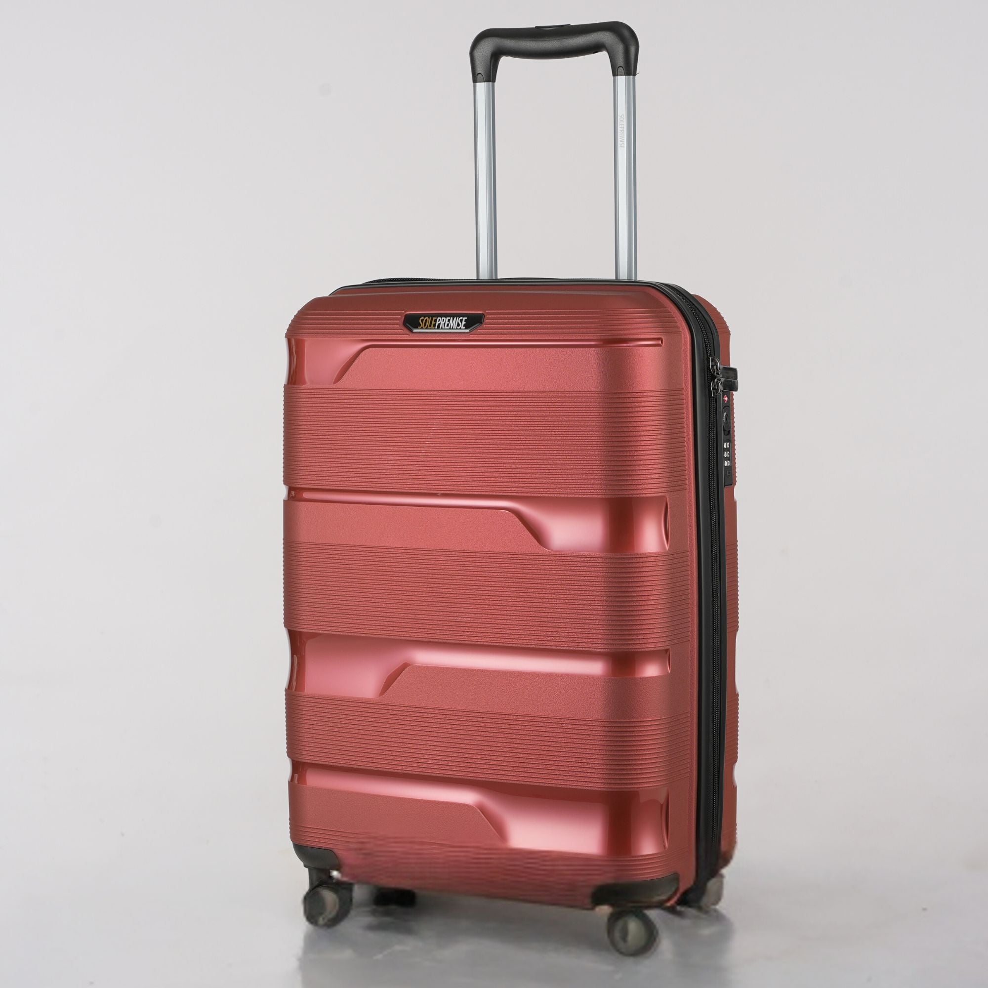20 - inch Red Carry - On Hardcase Roller Luggage - Wize - Z