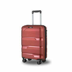 20 - inch Red Carry - On Hardcase Roller Luggage - Wize - Z