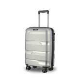 20 - inch Silver Carry - On Hardcase Roller Luggage - Wize - Z