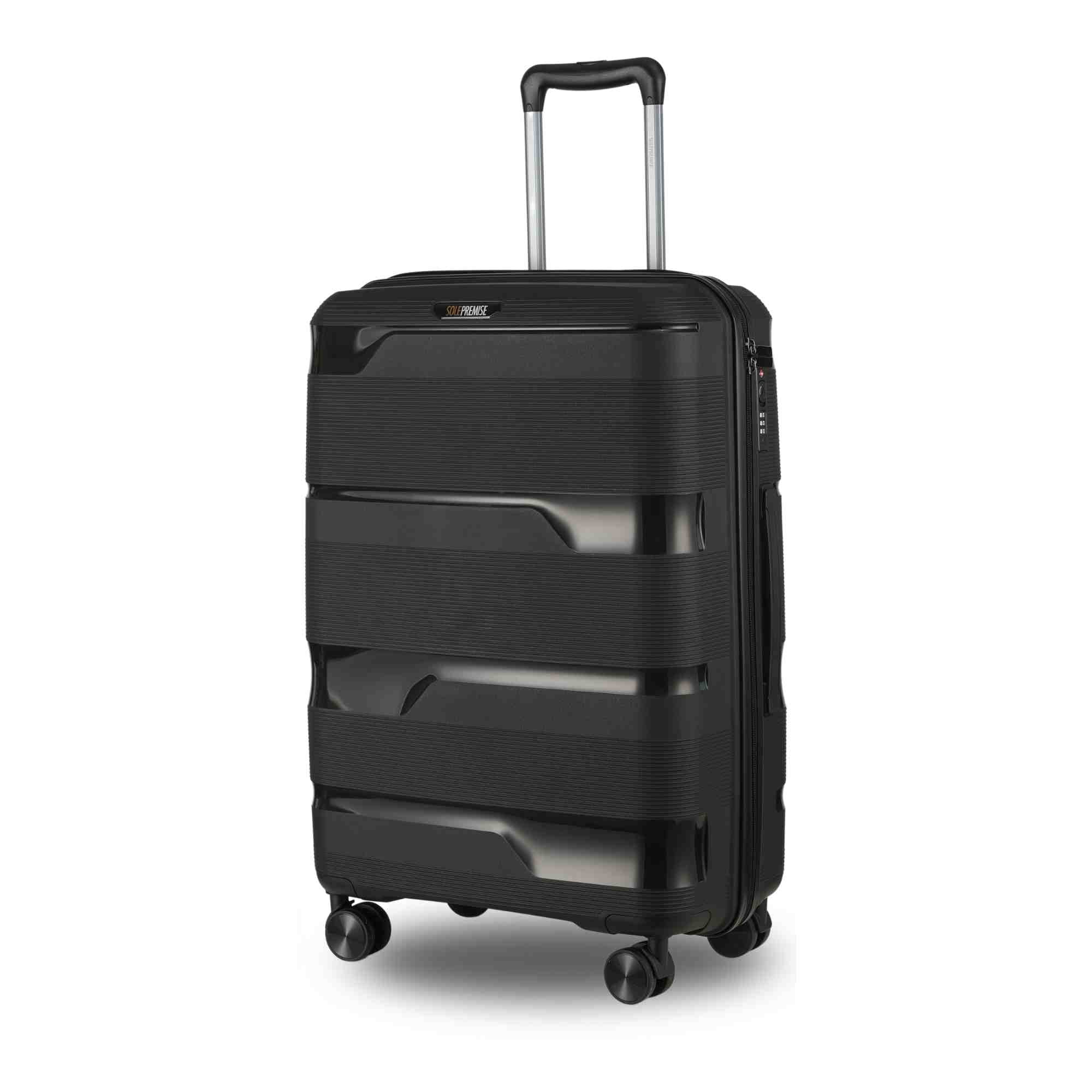 24 - inch Black Hardcase Roller Luggage - Wize - Z