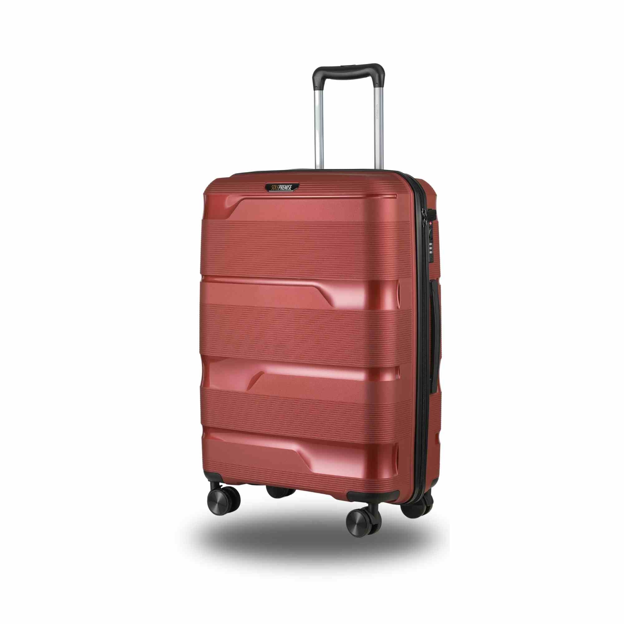 24 - inch Red Hardcase Roller Luggage - Wize - Z