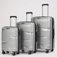 24 - inch Silver Hardcase Roller Luggage - Wize - Z
