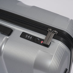 24 - inch Silver Hardcase Roller Luggage - Wize - Z