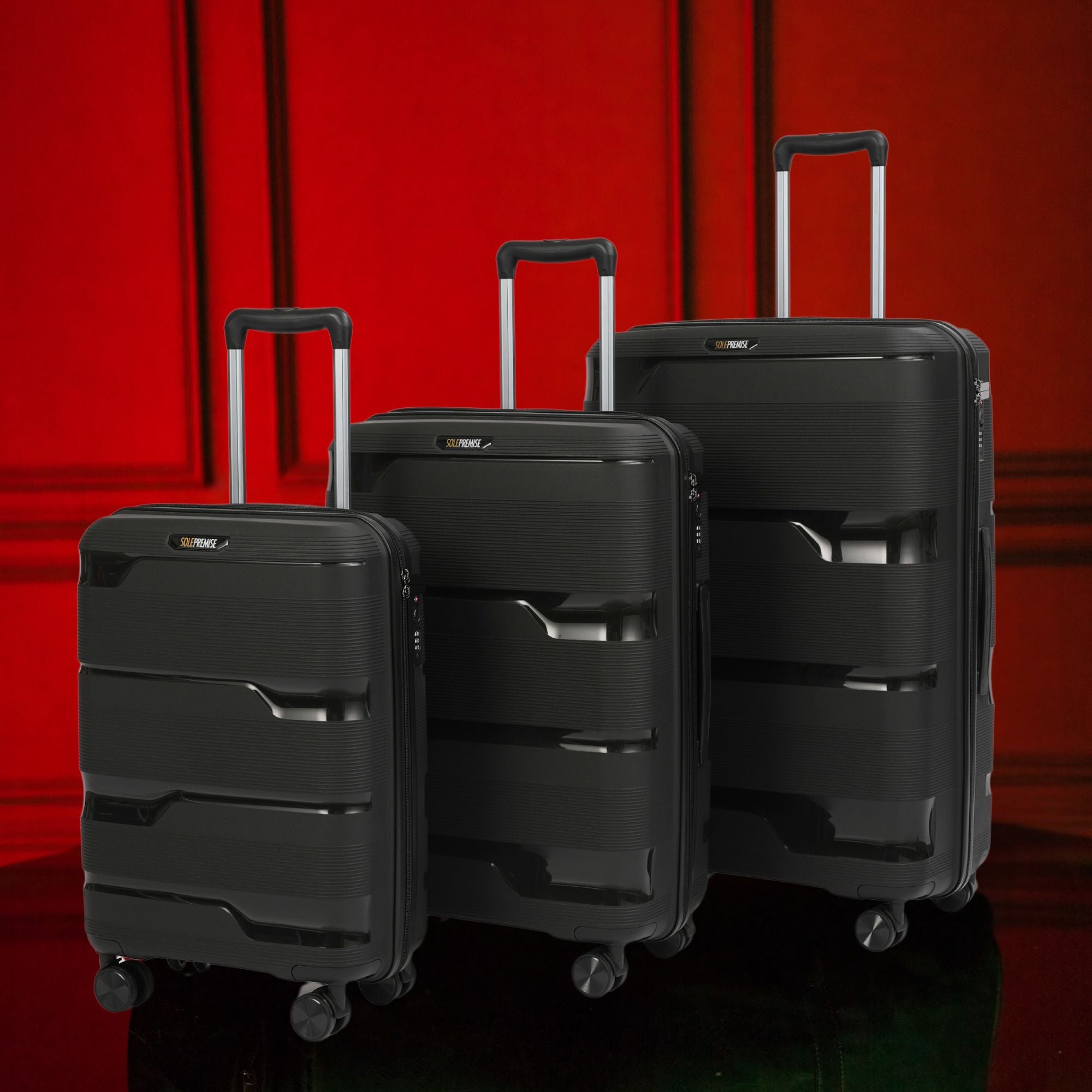 28 - inch Black Hardcase Roller Luggage - Wize - Z