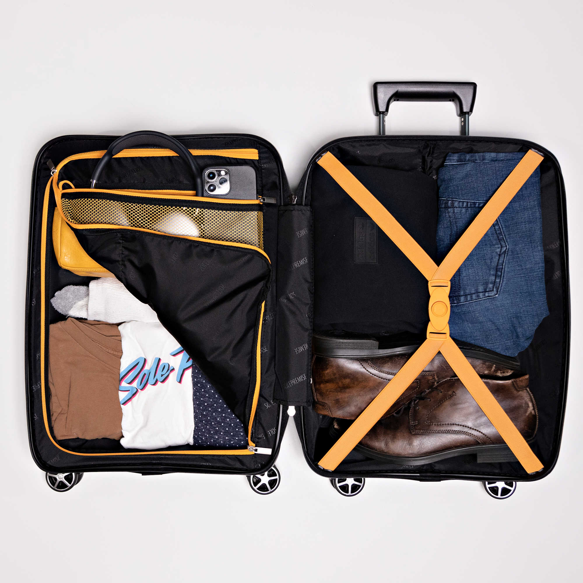 28 - inch Black Hardcase Roller Luggage - Wize - Z