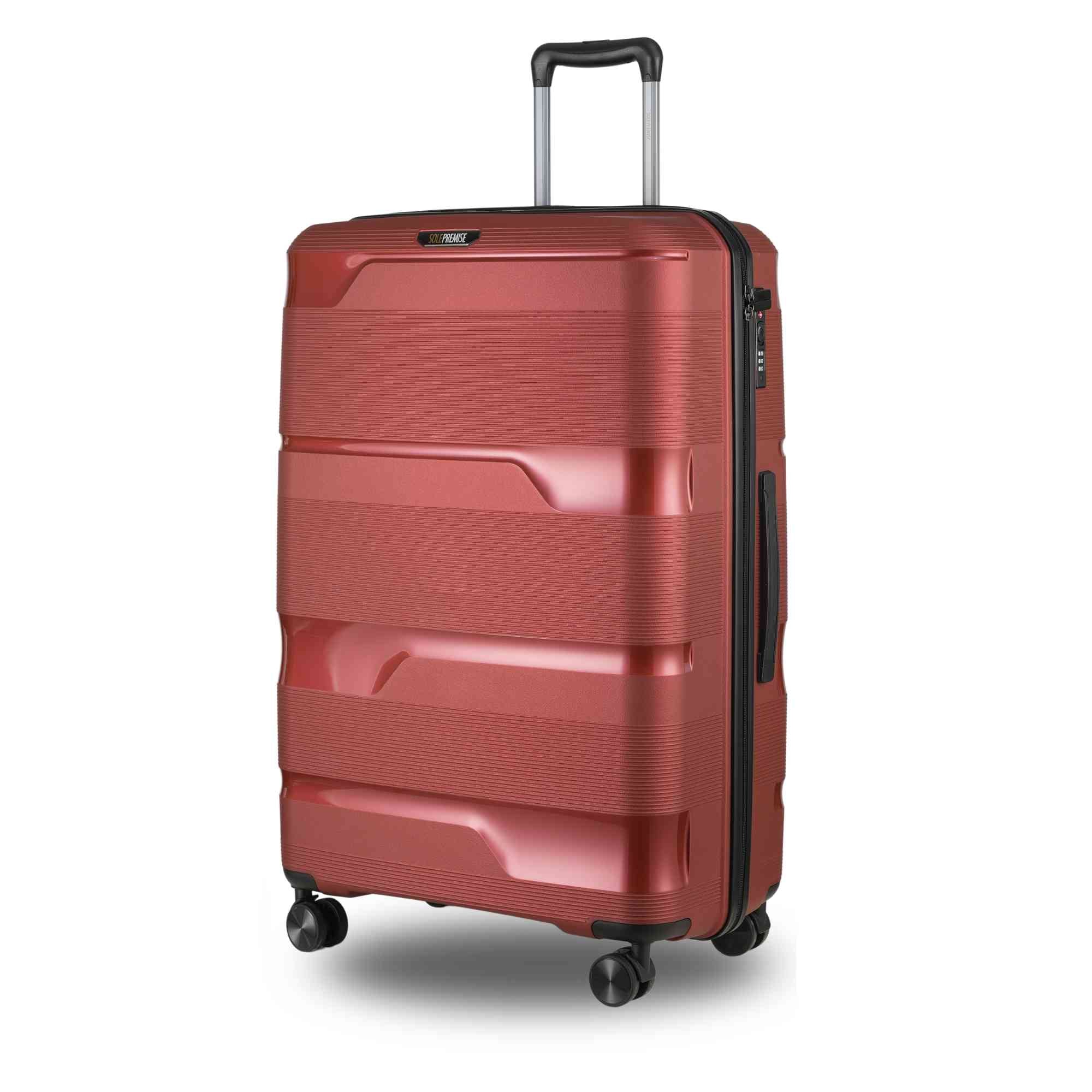 28 - inch Red Hardcase Roller Luggage - Wize - Z