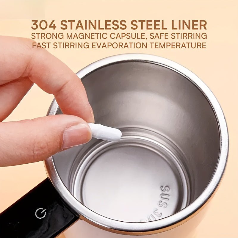 304 Stainless Electric Stirring Coffee Cup - Mother's Day Gift - Wize-Z