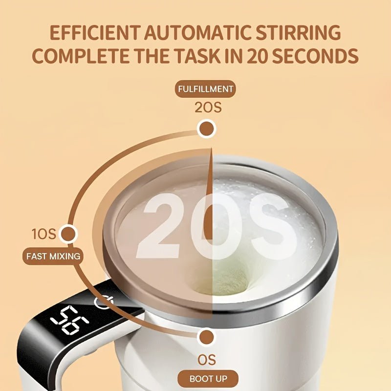 304 Stainless Electric Stirring Coffee Cup - Mother's Day Gift - Wize-Z