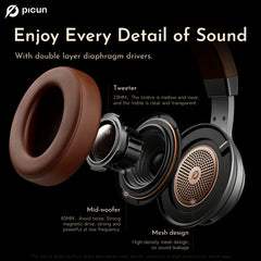 Wireless Over-Ear Headphones, HiFi Stereo, Deep Bass - Wize-Z