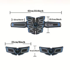 6 Mode Rechargeable EMS Massage Belt - Muscle Stimulator - Wize-Z