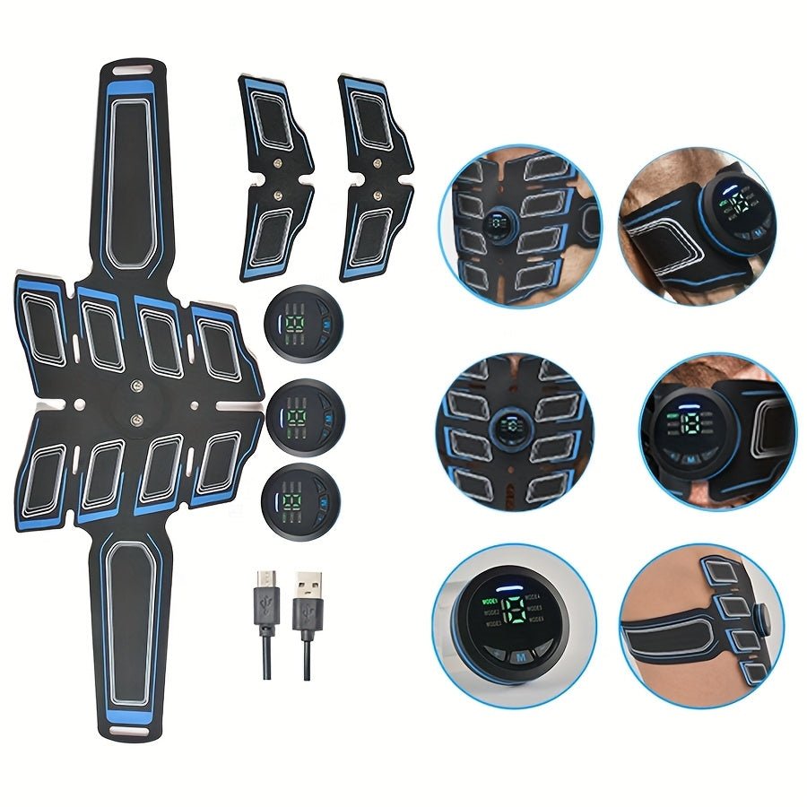 6 Mode Rechargeable EMS Massage Belt - Muscle Stimulator - Wize-Z