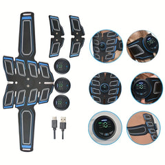 6 Mode Rechargeable EMS Massage Belt - Muscle Stimulator - Wize-Z