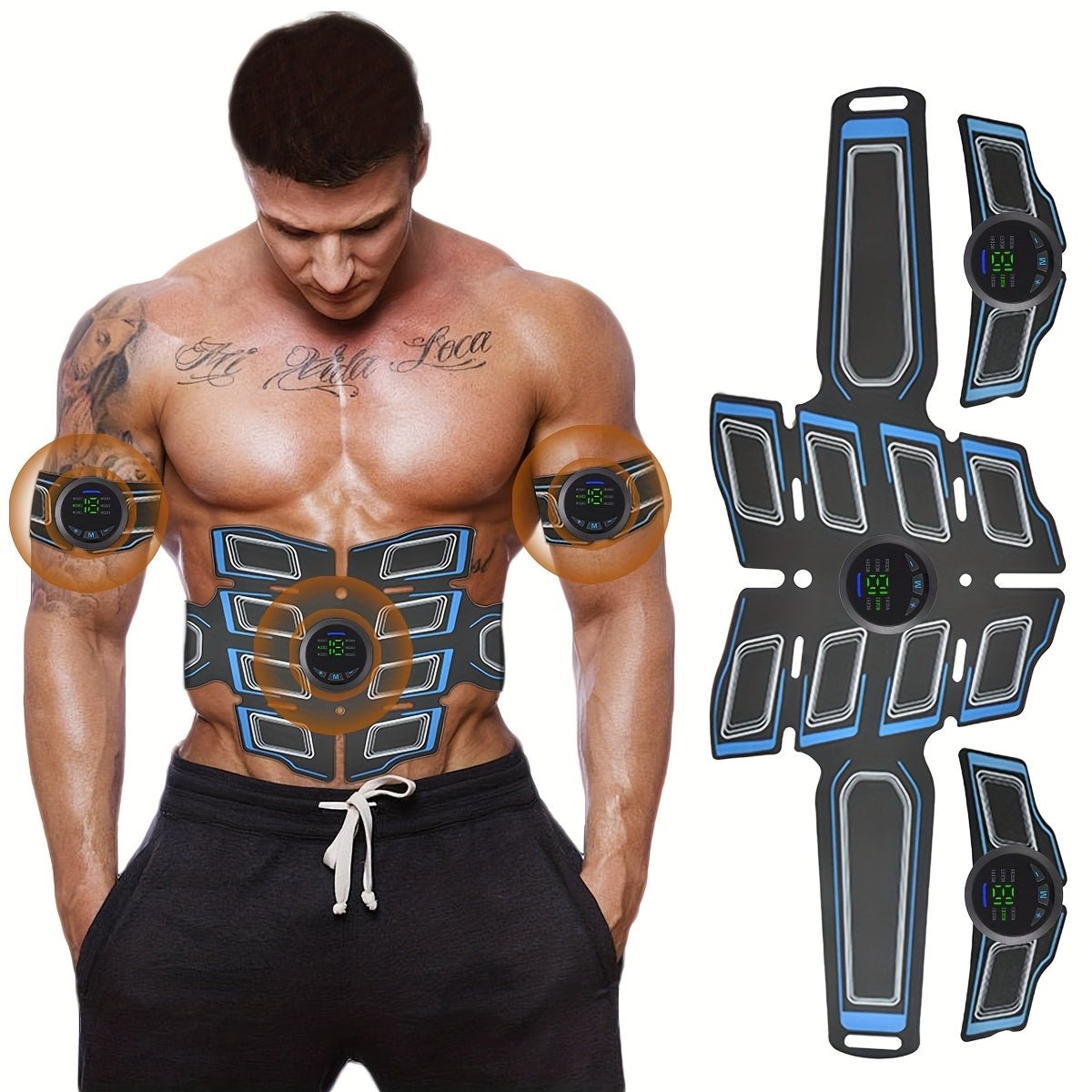 6 Mode Rechargeable EMS Massage Belt - Muscle Stimulator - Wize-Z