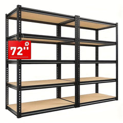 72 Inch Heavy - duty Metal Storage Rack - Wize - Z