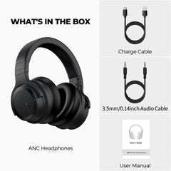 Active Noise Cancelling Headphones Wireless Headphones with Rich Bass - Wize - Z