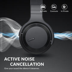 Active Noise Cancelling Headphones Wireless Headphones with Rich Bass - Wize - Z