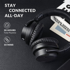 Active Noise Cancelling Headphones Wireless Headphones with Rich Bass - Wize - Z