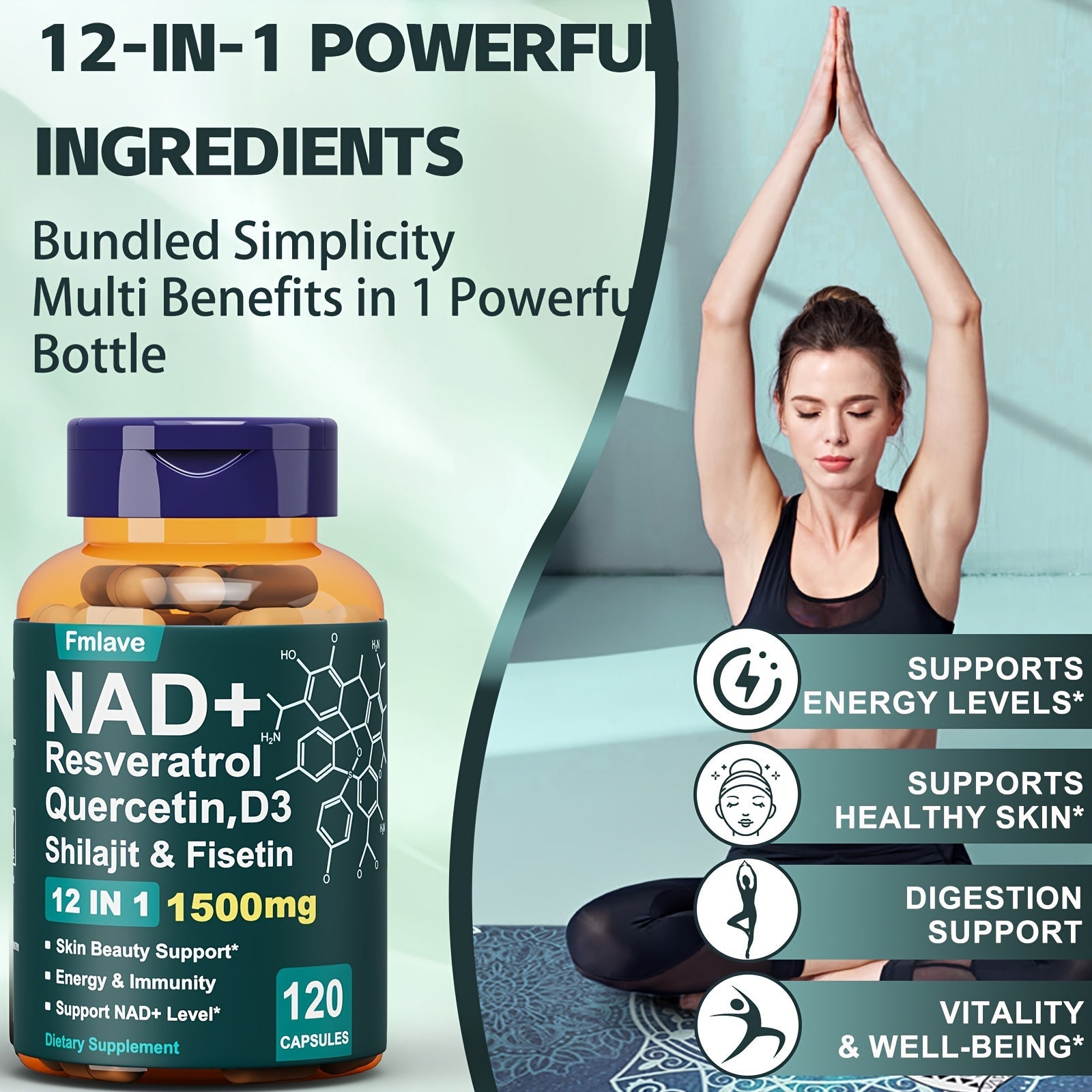 Ageless Beauty Superblend for Energy & Immunity - Youth Bottle - Wize-Z