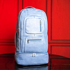Baby Blue Leather Patented Carry - On Backpack (Only 300 Made) - Wize - Z