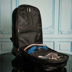 Black Leather Patented Carry On Backpack (Only 300 Made) - Wize - Z