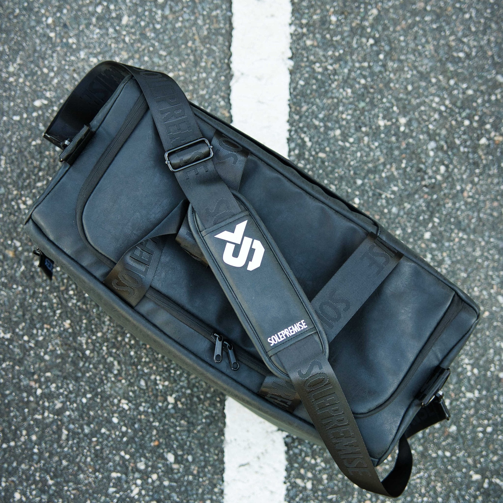 Black Leather Sneaker Duffle - Wize - Z