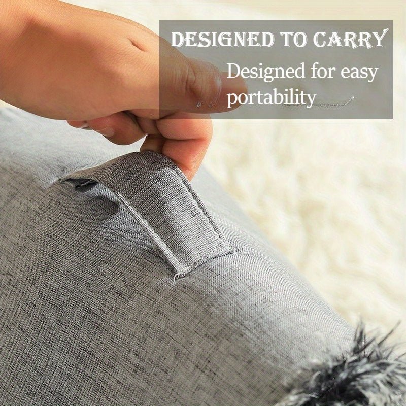 Cozy Cat Bed & Mat Set Warm Enclosed Pet Bed with Plush Interior - Wize - Z