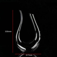 Crystal U - shaped 1500ml Wine Decanter - Wize - Z