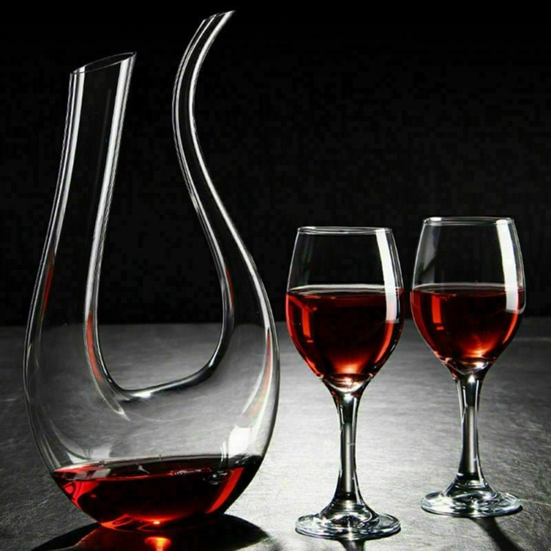 Crystal U - shaped 1500ml Wine Decanter - Wize - Z