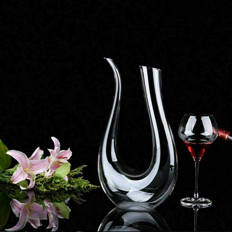 Crystal U - shaped 1500ml Wine Decanter - Wize - Z