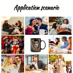 Cute Owl Black Mug - 11oz Ceramic | Gifts for All Occasions - Wize-Z