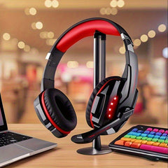 Gaming Headset with LED Lights & Microphone - Noise-Cancelling Surround Sound - Wize-Z