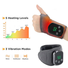 Electric Heating Wrist Massager Hot Compress Vibration Wrist - Wize - Z