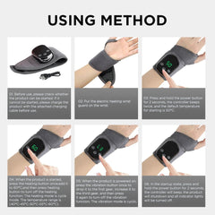 Electric Heating Wrist Massager Hot Compress Vibration Wrist - Wize - Z
