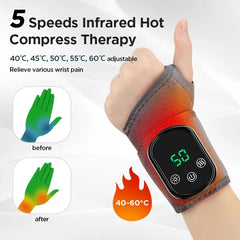 Electric Heating Wrist Massager Hot Compress Vibration Wrist - Wize - Z