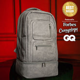 Grey Leather Carry - On Patented Backpack (Only 300 Made) - Wize - Z