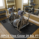 Interlocking Fitness Mats 20pcs Black EVA Interlocking Fitness Mats - Wize - Z