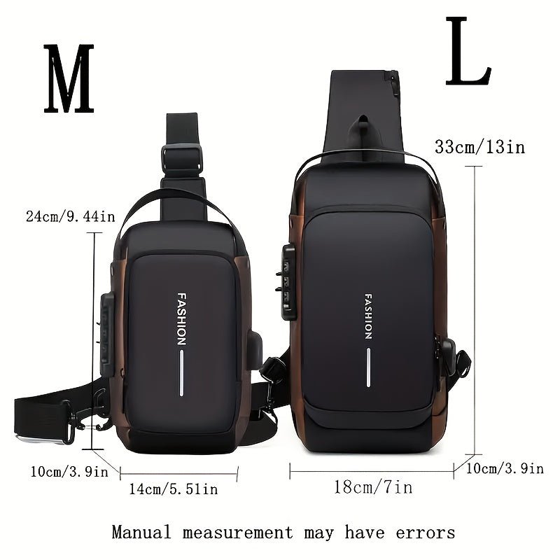 Lockable Crossbody Motorcycle Backpack - Wize - Z