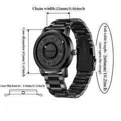 Men's Magnetic Quartz Watch with Analog Display - Wize - Z