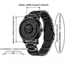 Men's Magnetic Quartz Watch with Analog Display - Wize - Z