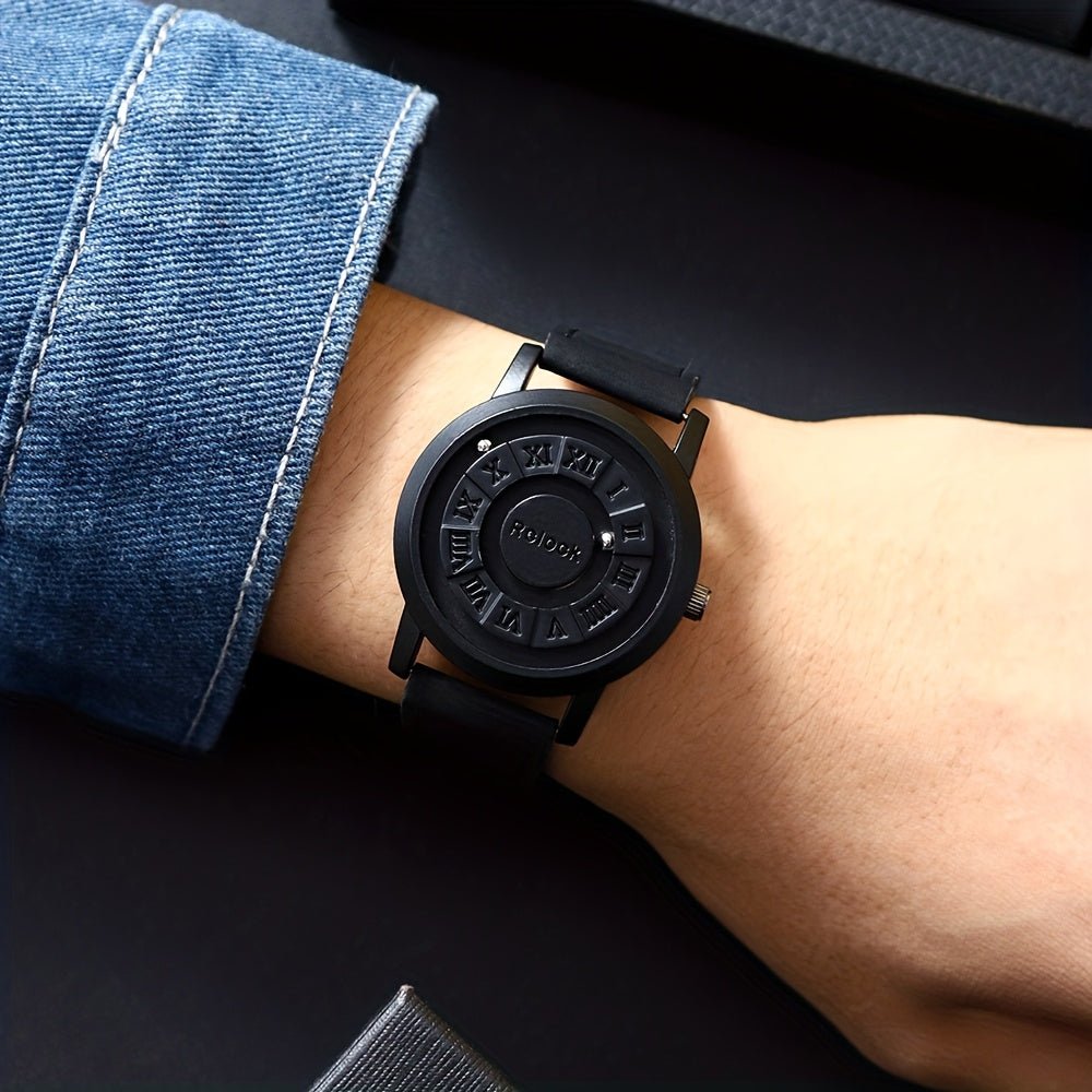 Men's Magnetic Quartz Watch with Analog Display - Wize - Z