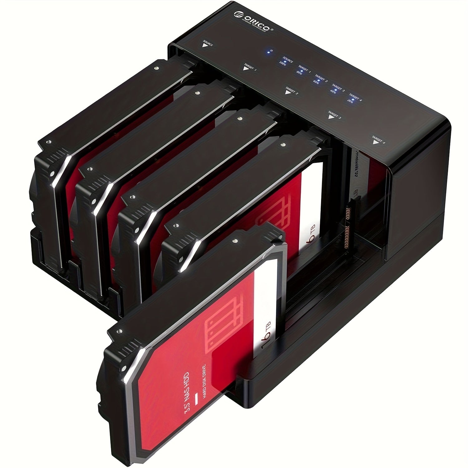 USB 3.0 5 Bay Hard Drive Docking Station with Offline Cloning 3.5 SATA - Wize-Z