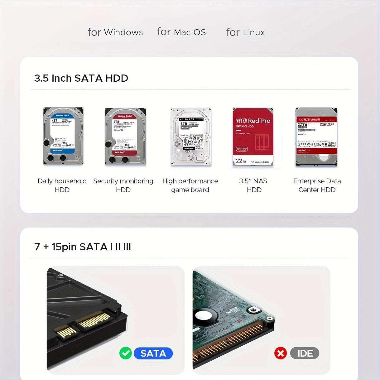 USB 3.0 5 Bay Hard Drive Docking Station with Offline Cloning 3.5 SATA - Wize-Z
