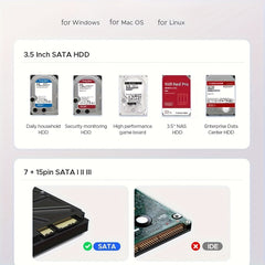 USB 3.0 5 Bay Hard Drive Docking Station with Offline Cloning 3.5 SATA - Wize-Z