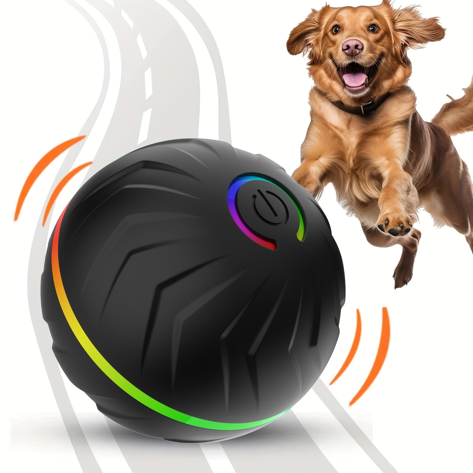 Pet Smart Bouncing Ball Interactive Dog Ball 6.6 cm/2.62 in Large Size - Wize - Z