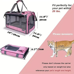 Small Dog & Cat Carrier Airline Approved Soft - Sided Medium - Wize - Z