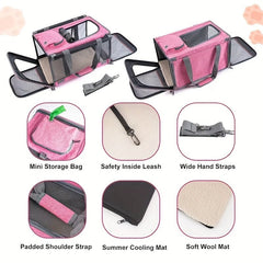 Small Dog & Cat Carrier Airline Approved Soft - Sided Medium - Wize - Z